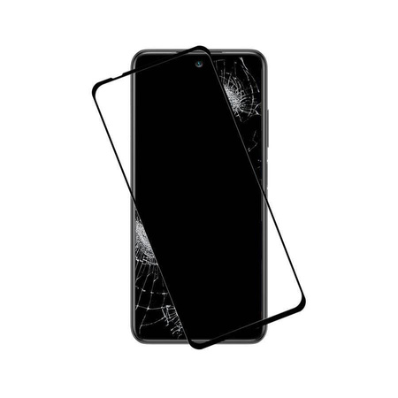 Crong 7D Nano Flexible Glass - Niepękające szkło hybrydowe 9H na cały ekran Xiaomi Redmi Note 10 5G